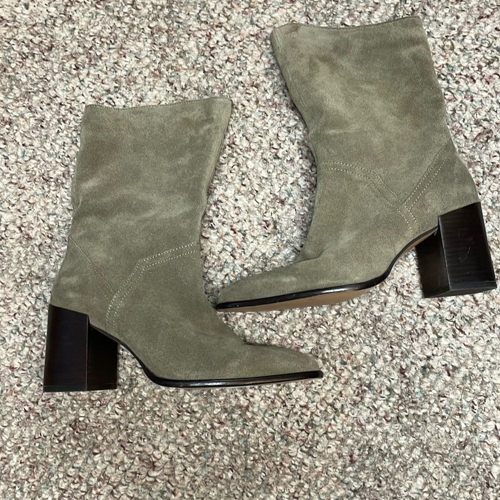 Zara suede ankle boots